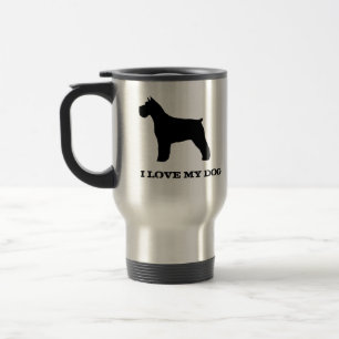 Schnauzer Silhouettes Travel Mug