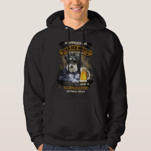 Schnauzer Sitting Near Old Man Gift For You  Hoodie