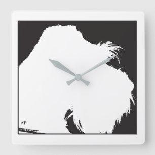 Schnauzer Square Wall Clock