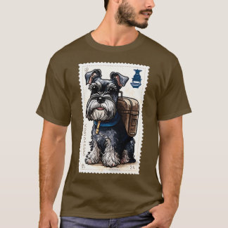 Schnauzer Stamp 2 Postage Stamp Series T-Shirt