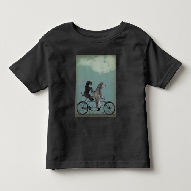 Schnauzer Tandem Toddler T-Shirt (Front)