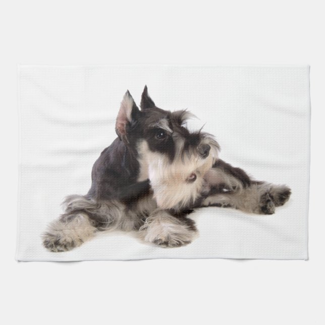 SCHNAUZER TEA TOWEL (Horizontal)