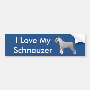 Schnauzer Templates ready to Customise Bumper Sticker