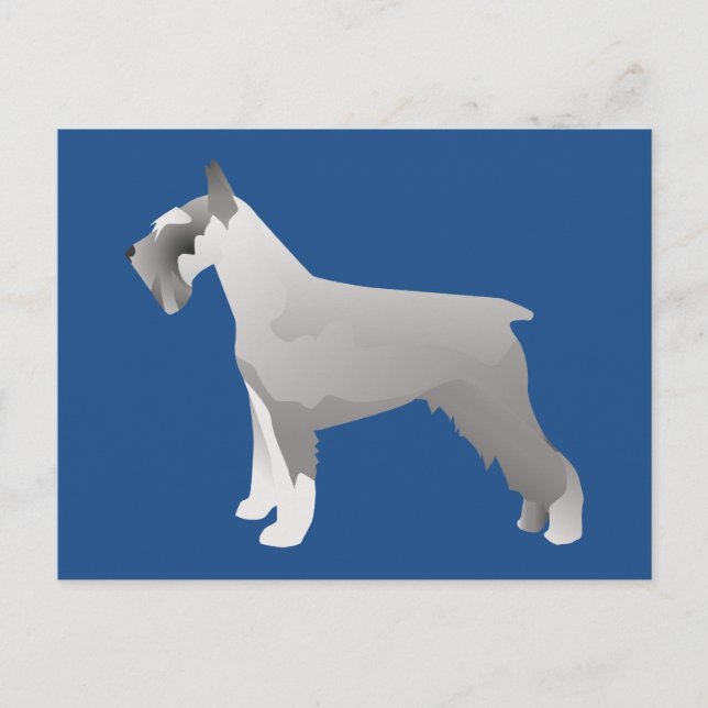 Schnauzer Templates ready to Customise Postcard (Front)