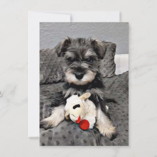 Schnauzer Thank You card