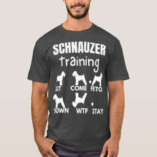 Schnauzer Training Schnauzer Dog Tricks 2 T-Shirt