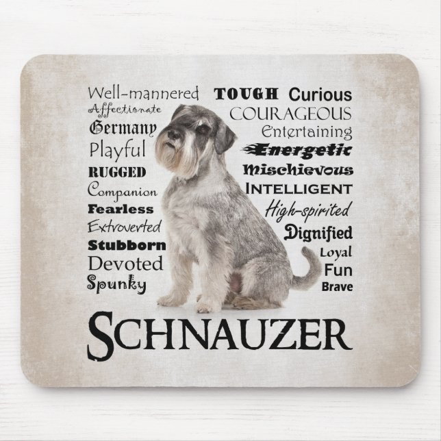 Schnauzer Traits Mouse Pad (Front)
