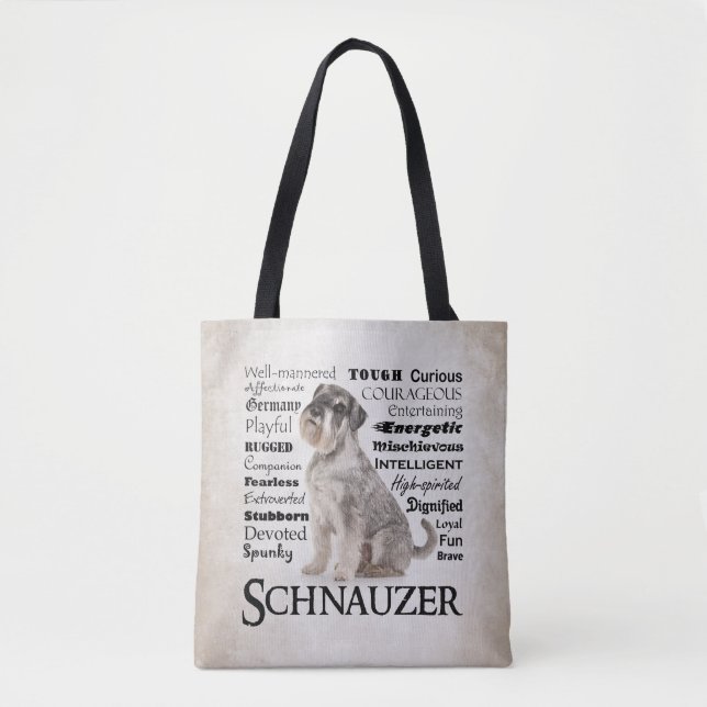 Schnauzer Traits Tote Bag (Front)