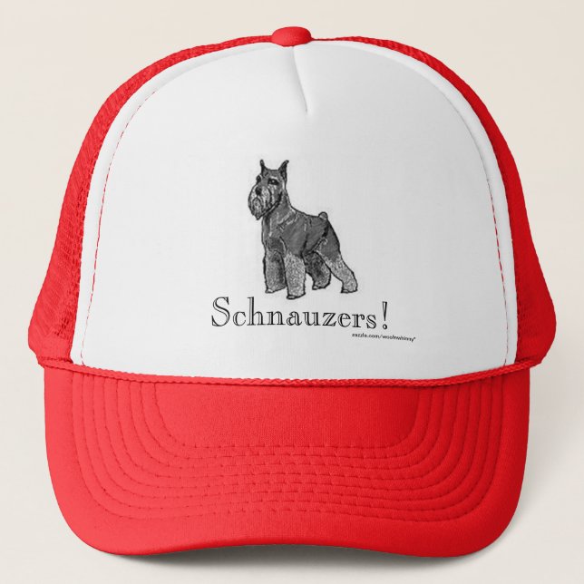 Schnauzer Trucker Hat (Front)