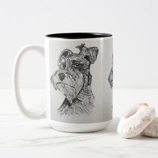 Schnauzer Two-Tone Coffee Mug