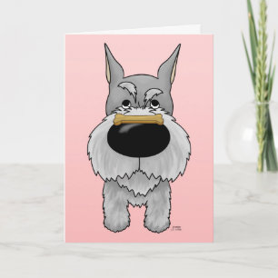 Schnauzer Valentine Holiday Card