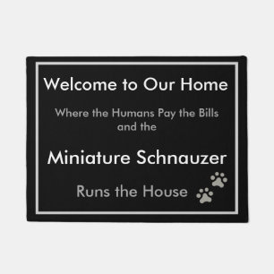 Schnauzer Welcome Doormat