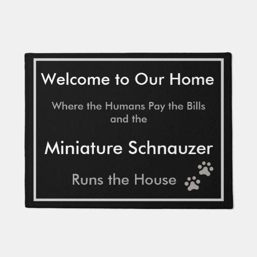 Image of Schnauzer Welcome Doormat