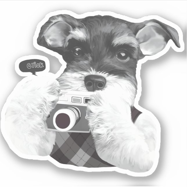 Schnauzer with Camera (Front)