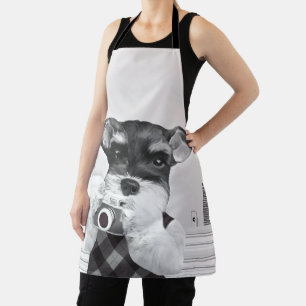 Schnauzer with Camera Apron