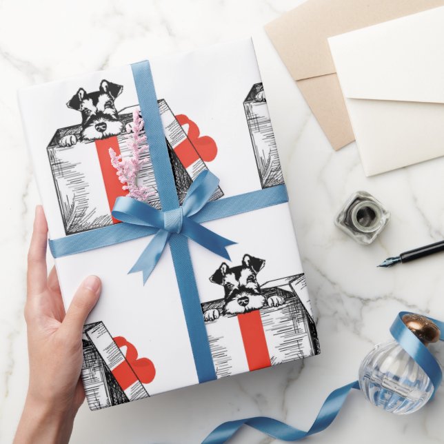 Schnauzer Wrapping paper  (Gifting)