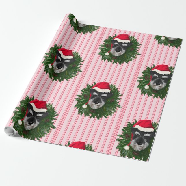 Schnauzer Wrapping Paper (Unrolled)