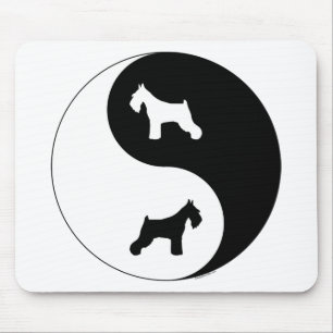 Schnauzer Yin Yang Mouse Mat