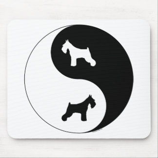 Schnauzer Yin Yang Mouse Mat