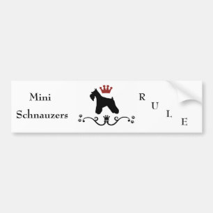 Schnauzers Rule Bumper Sticker