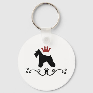 Schnauzers Rule Keychain