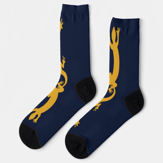 Schnazzy Gecko Socks (Left)
