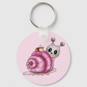 schneckenhaus pink key ring