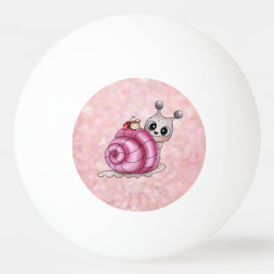 Schneckenhaus pink ping pong ball