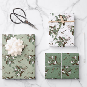 Schneebeeren Wrapping Paper Sheet