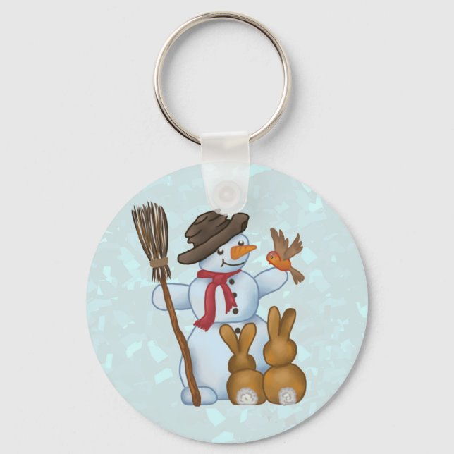 Schneemann mit key ring (Front)