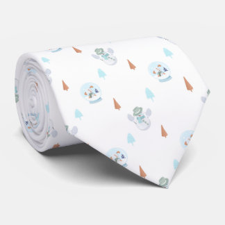 Schneemann Muster  Tie