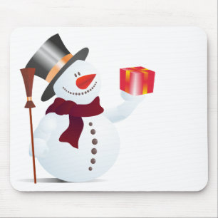 Schneemann / Snowman for Christmas / X-mas Mouse Mat