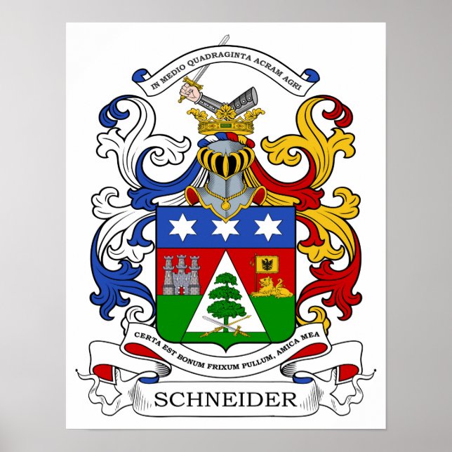 Schneider Coat of Arms Custom Poster (Front)