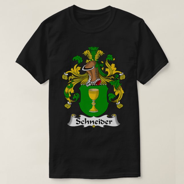 Schneider Coat of Arms  Family Crest Premium  T-Shirt (Design Front)