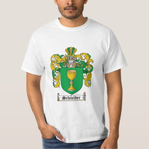 Schneider Family Crest - Schneider Coat of Arms T-Shirt