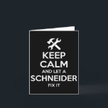 Schneider Funny Surname Birthday Family Tree Reuni Card<br><div class="desc">Schneider Funny Surname Birthday Family Tree Reunion Gift</div>