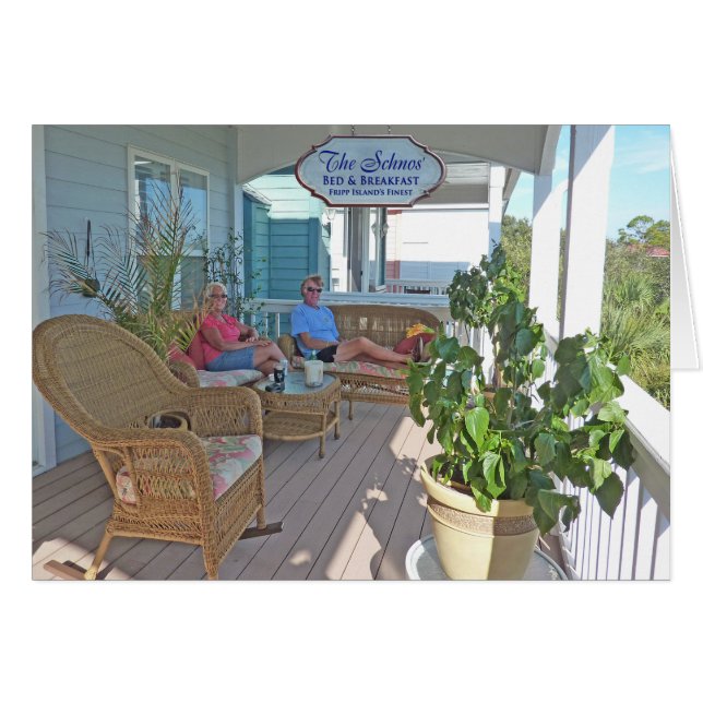 Schnobrichs on porch (Front Horizontal)