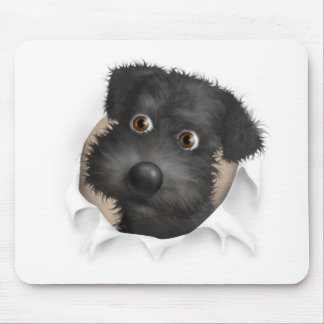 Schnoodle (Black) Busting Out Mouse Mat