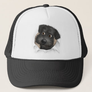 Schnoodle (Black) Busting Out Trucker Hat