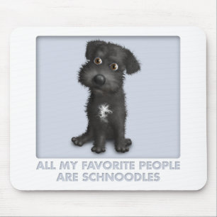 Schnoodle (Black) Favourite Mouse Mat