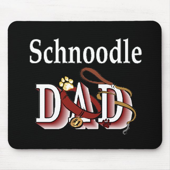 Schnoodle Dad Gifts Mouse Mat (Front)
