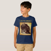 Schnoodle Dog Boy's Navy T-Shirt