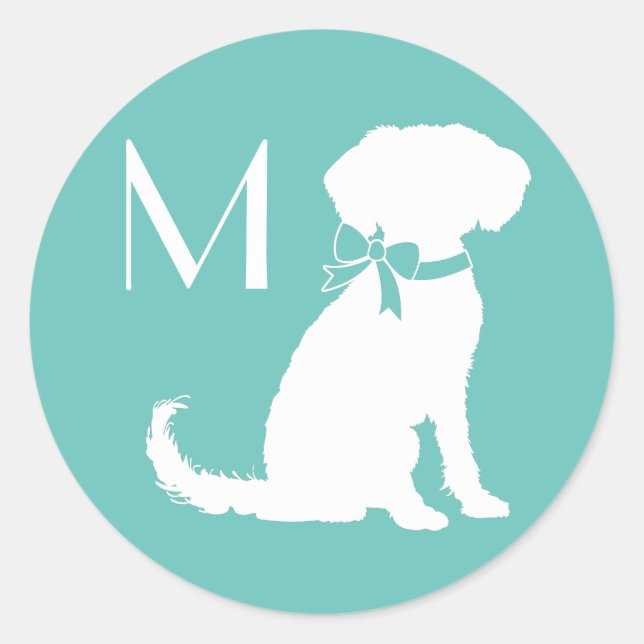 Schnoodle Dog Puppy Classic Round Sticker (Front)
