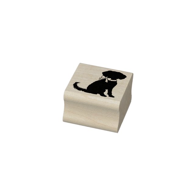 Schnoodle Dog Puppy Rubber Stamp (Stamp)