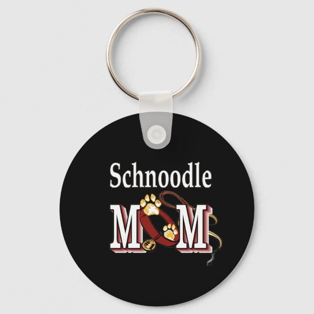 Schnoodle MOM Gifts Key Ring (Front)