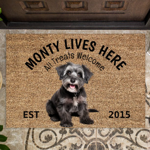 Schnoodle Personalised Dog Lover  Doormat