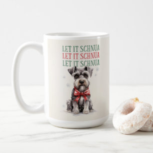 Schnuazer Funny Dog Pun Christmas Coffee Mug