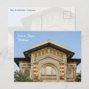 Schoelcher Library Fort-de-France Martinique Postcard