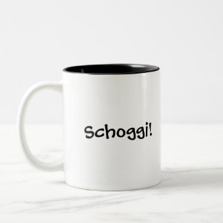 Schoggi! Swiss hot chocolate mug with flag