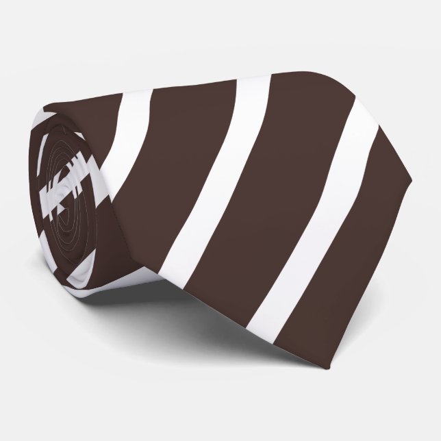 Schokoladenbraun gestreift Krawatte Tie (Rolled)